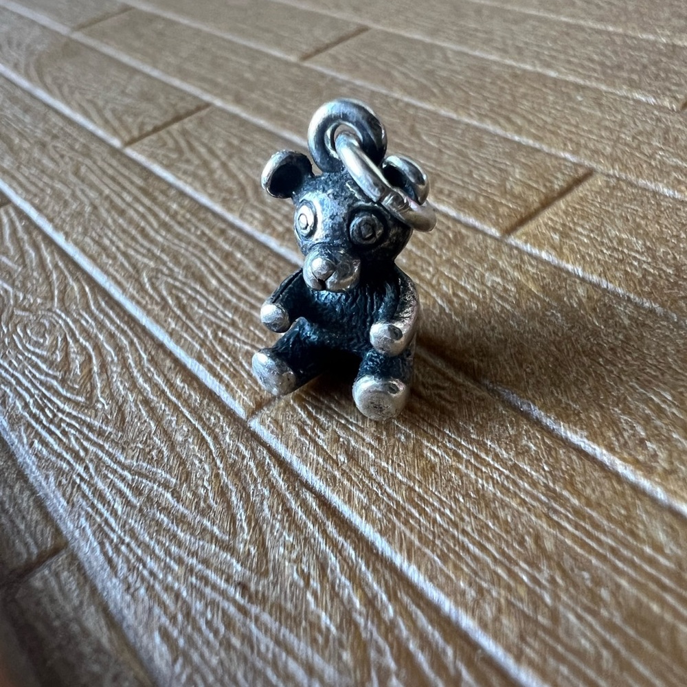 James Avery Retired 3d bear charm!925